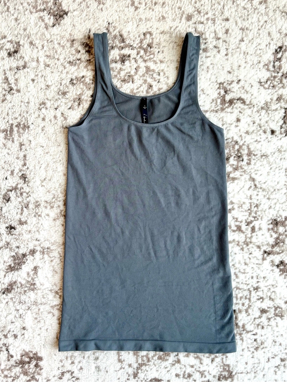 Babaton Aritzia Contour Scoop Nylon Blue/Grey Tank Top